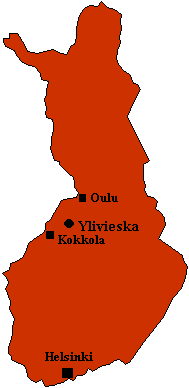 Oulu-Ylivieska 130km    Kokkola-Ylivieska 70km